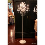 Snow White Floor Crystal Lamp