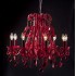 Red Snow European style Crystal Ceiling 3 lights