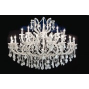 White Crystal 36 Light Chandelier