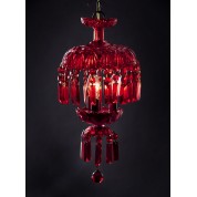 Red Crystal Ceiling Light