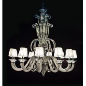 XLarge size 12 lights Glass Chandelier