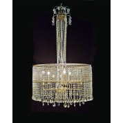 Beaded Shade 5L Crystal Chandelier