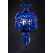 Blue Crystal Ceiling Light