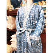 Azure Blue Kimono Robes