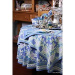 Teal Rose Tablecloth